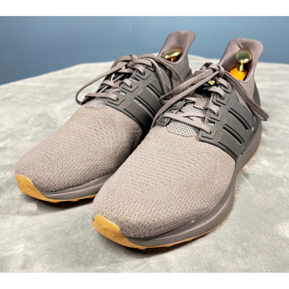 Adidas Ultraboost Mens 10 Gray Gum Sole Running Shoes Sneakers